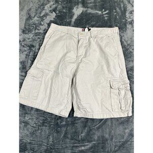 Chaps Mens White Cargo Shorts Size 48 Cotton Casual Outdoor Wear